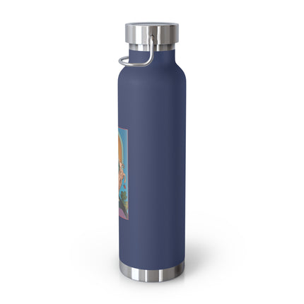 March & Aquamarine (Gem Series) by Sofia Chiostri Copper Vacuum Insulated Bottle, 22oz