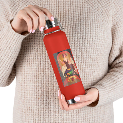 January & Garnet (from the Gem Series) by Sofia Chiostri Copper Vacuum Insulated Bottle, 22oz