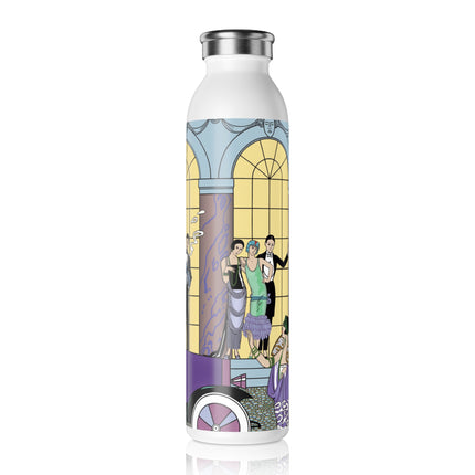 Au Revoir by George Barbier Slim Water Bottle