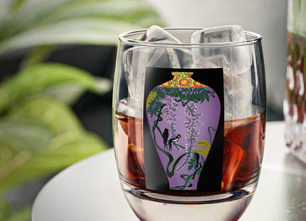 Purple Glazed Porcelain Vase Whiskey Glass