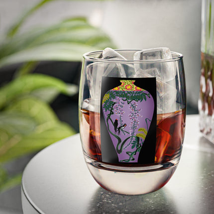 Purple Glazed Porcelain Vase Whiskey Glass