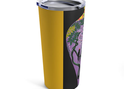 Purple Glazed Porcelain Vase Tumbler 20oz