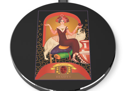 January & Garnet (from the Gem Series) by Sofia Chiostri Wireless Charger