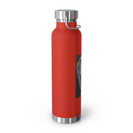 Purple Glazed Porcelain Vase Copper Vacuum Insulated Bottle, 22oz