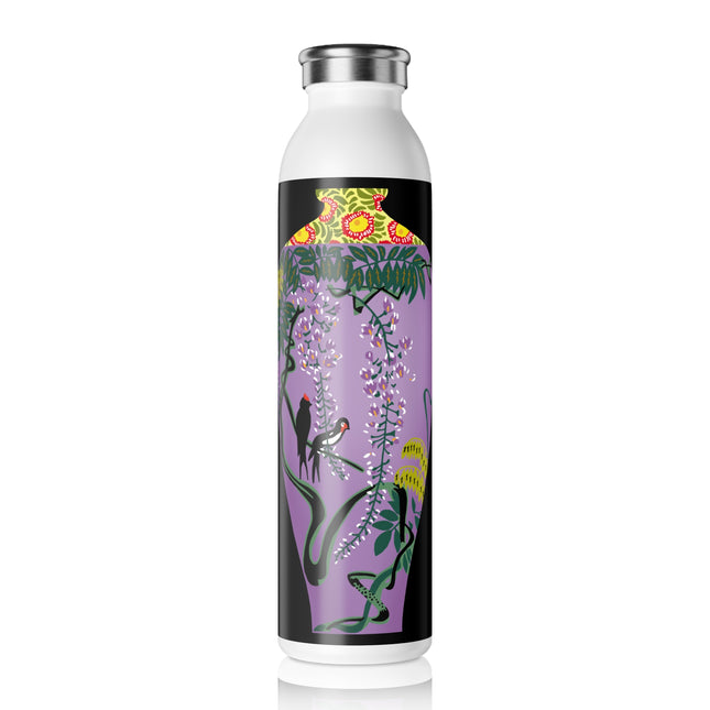 Purple Glazed Porcelain Vase Slim Water Bottle
