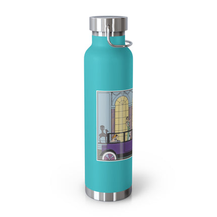 Au Revoir by George Barbier Copper Vacuum Insulated Bottle, 22oz