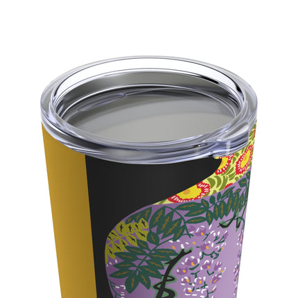 Purple Glazed Porcelain Vase Tumbler 20oz