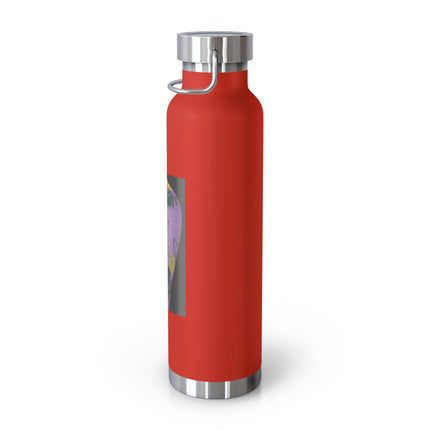 Purple Glazed Porcelain Vase Copper Vacuum Insulated Bottle, 22oz