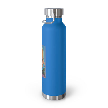 March & Aquamarine (Gem Series) by Sofia Chiostri Copper Vacuum Insulated Bottle, 22oz