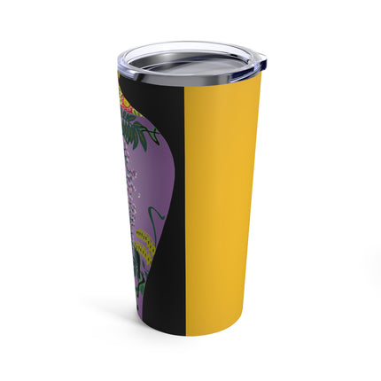 Purple Glazed Porcelain Vase Tumbler 20oz