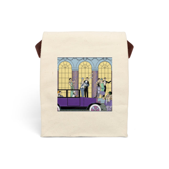 Au Revoir by George Barbier Canvas Lunch Bag With Strap