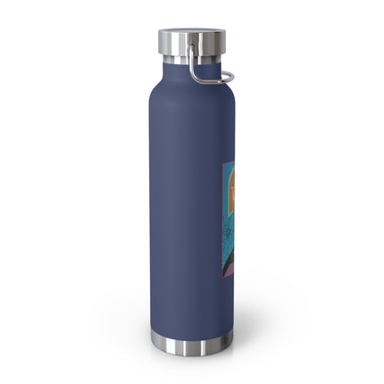 March & Aquamarine (Gem Series) by Sofia Chiostri Copper Vacuum Insulated Bottle, 22oz