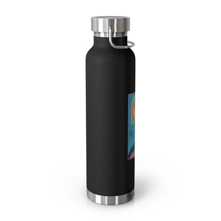March & Aquamarine (Gem Series) by Sofia Chiostri Copper Vacuum Insulated Bottle, 22oz
