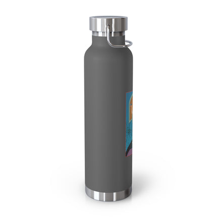 March & Aquamarine (Gem Series) by Sofia Chiostri Copper Vacuum Insulated Bottle, 22oz