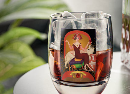 January & Garnet (from the Gem Series) by Sofia Chiostri Whiskey Glass