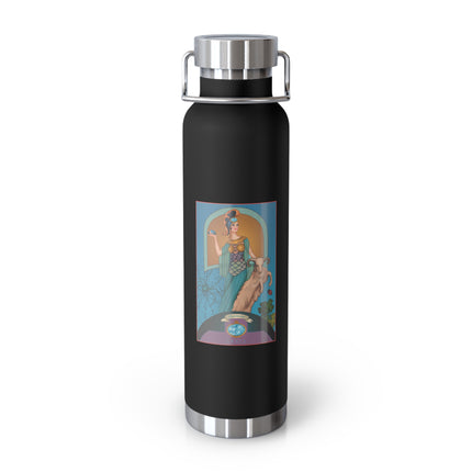 March & Aquamarine (Gem Series) by Sofia Chiostri Copper Vacuum Insulated Bottle, 22oz