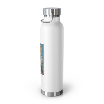 March & Aquamarine (Gem Series) by Sofia Chiostri Copper Vacuum Insulated Bottle, 22oz