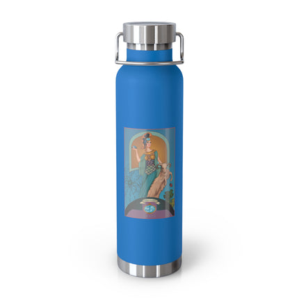 March & Aquamarine (Gem Series) by Sofia Chiostri Copper Vacuum Insulated Bottle, 22oz