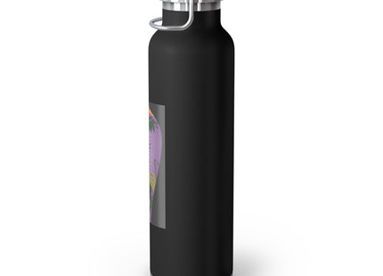 Purple Glazed Porcelain Vase Copper Vacuum Insulated Bottle, 22oz