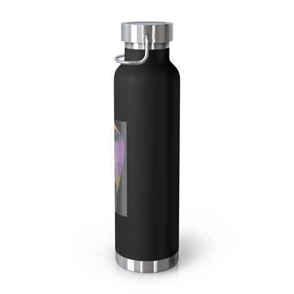 Purple Glazed Porcelain Vase Copper Vacuum Insulated Bottle, 22oz