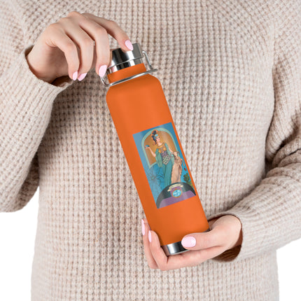 March & Aquamarine (Gem Series) by Sofia Chiostri Copper Vacuum Insulated Bottle, 22oz