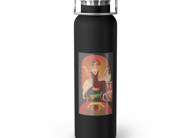 January & Garnet (from the Gem Series) by Sofia Chiostri Copper Vacuum Insulated Bottle, 22oz