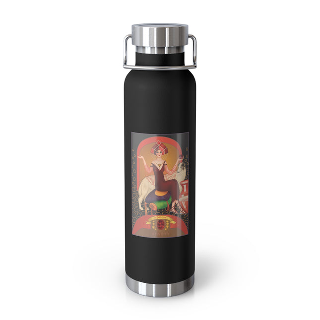 January & Garnet (from the Gem Series) by Sofia Chiostri Copper Vacuum Insulated Bottle, 22oz