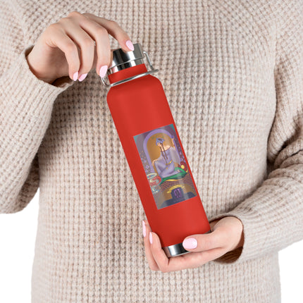 February & Amethyst (from the Gem Series) by Sofia Chiostri Copper Vacuum Insulated Bottle, 22oz