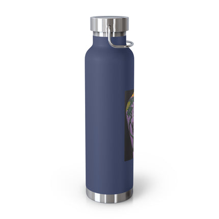Purple Glazed Porcelain Vase Copper Vacuum Insulated Bottle, 22oz