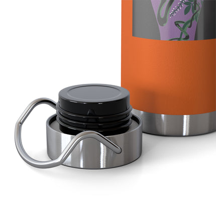 Purple Glazed Porcelain Vase Copper Vacuum Insulated Bottle, 22oz