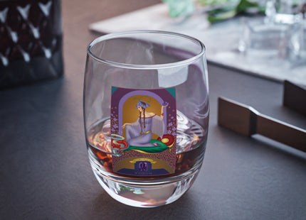 February & Amethyst (from the Gem Series) by Sofia Chiostri Whiskey Glass