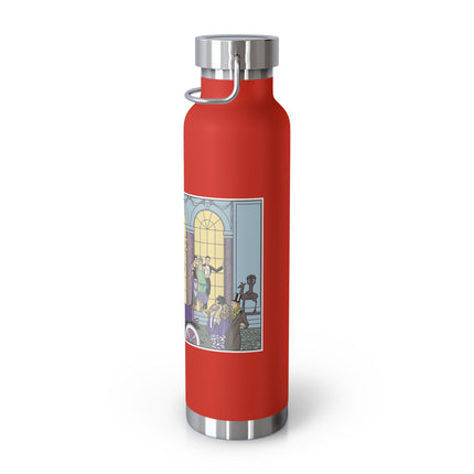Au Revoir by George Barbier Copper Vacuum Insulated Bottle, 22oz
