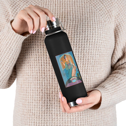March & Aquamarine (Gem Series) by Sofia Chiostri Copper Vacuum Insulated Bottle, 22oz