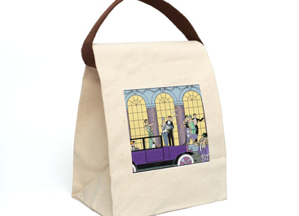 Au Revoir by George Barbier Canvas Lunch Bag With Strap