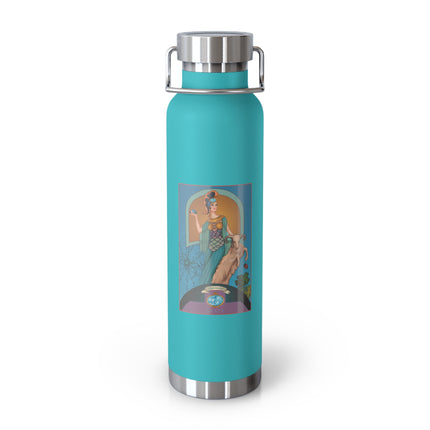 March & Aquamarine (Gem Series) by Sofia Chiostri Copper Vacuum Insulated Bottle, 22oz