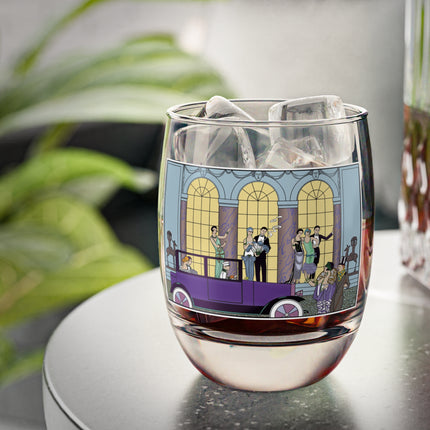 Au Revoir by George Barbier Whiskey Glass